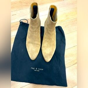 Rag & Bone tan suede booties